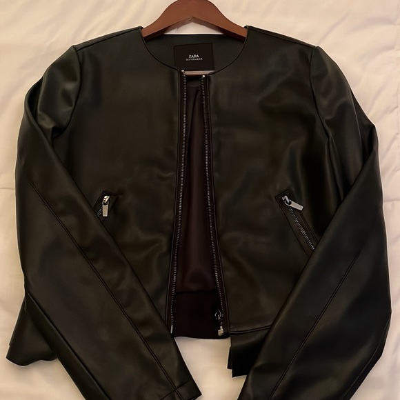 Zara Faux Leather Jacket in S - Picture 1 of 7
